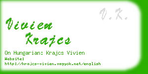 vivien krajcs business card